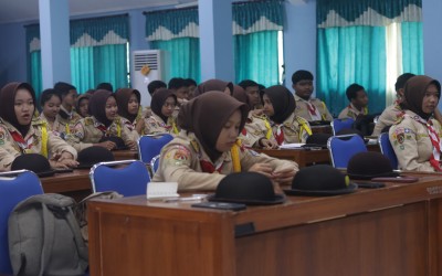 REORGANISASI PRAMUKA SMK N 1 BLORA AMBALAN SUDIRMAN FATMAWATI : MENCETAK PEMIMPIN MUDA BERKARAKTER