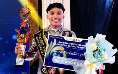 Mohammad Aldo Prattama Raih Juara Berbakat  Putra Duta GenRe Kabupaten Blora 2026