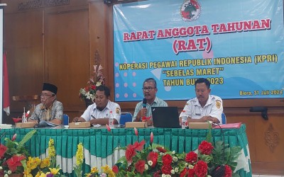 Rapat Anggota Tahunan (RAT) Koperasi SEMAR SMK N 1 Blora