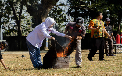 SMK NEGERI 1 BLORA, ANTISIPASI TERHADAP BENCANA DATANGKAN TIM BPBD BLORA