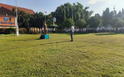 SMK N 1 BLORA : UPACARA PERINGATAN KE- 76 BELA NEGARA
