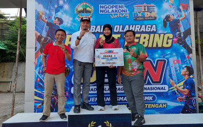 SISWA SMK NEGERI 1 BLORA RAIH JUARA 1 PANJANG TEBING O2SN TINGKAT PROVINSI JAWA TENGAH